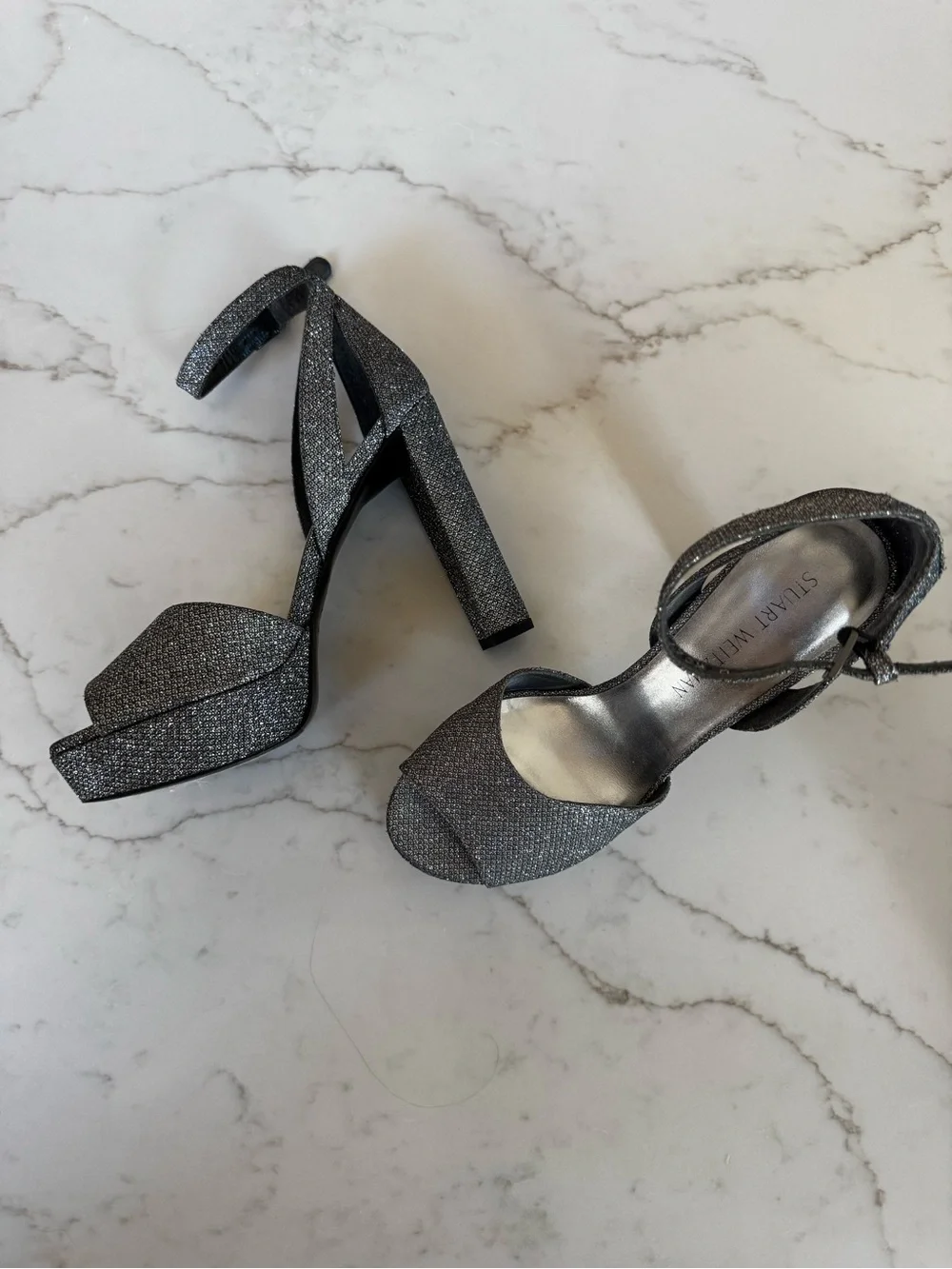 Stuart Weitzman glamorous gunmetal